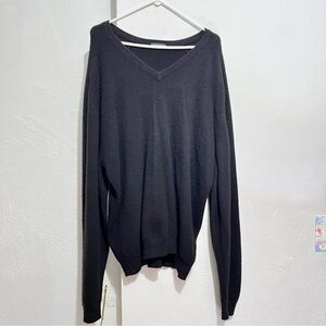 Classic Black V-Neck Sweater for Men : Box E: